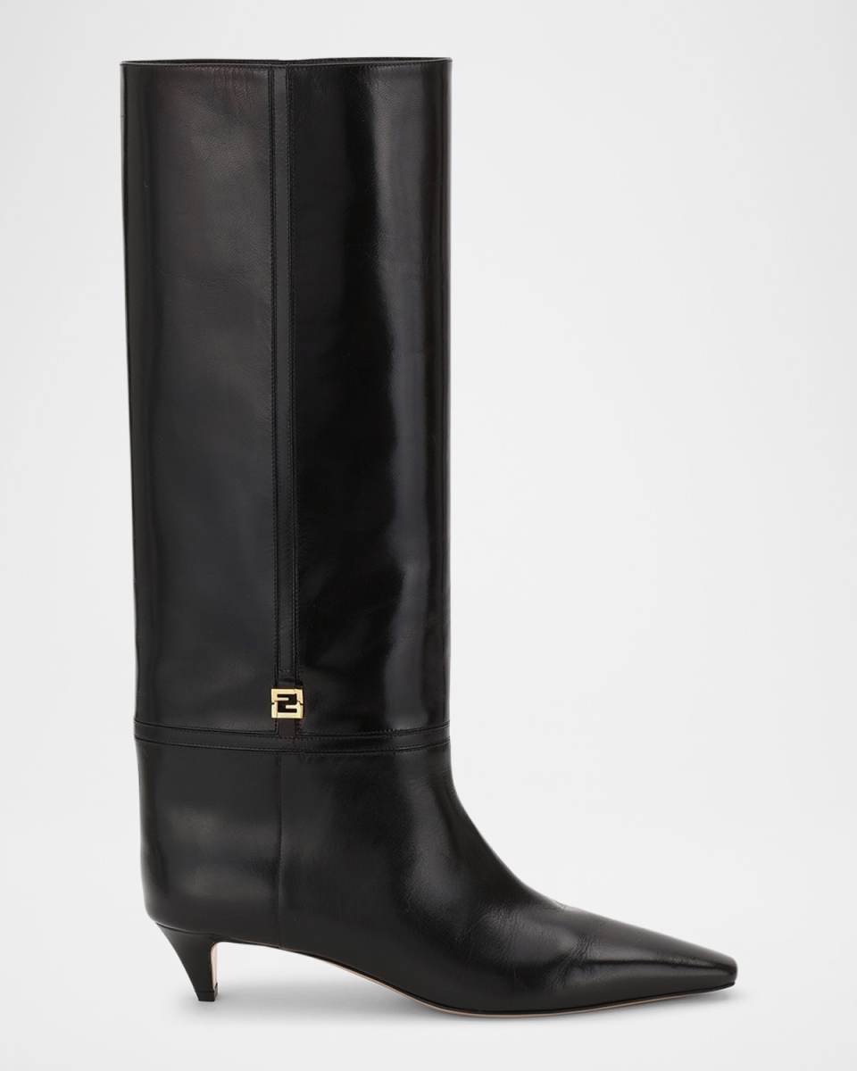 Fold Leather FF Harness Boots